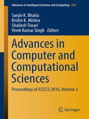 cover image of Advances in Computer and Computational Sciences